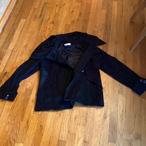 Black Zara pea coat